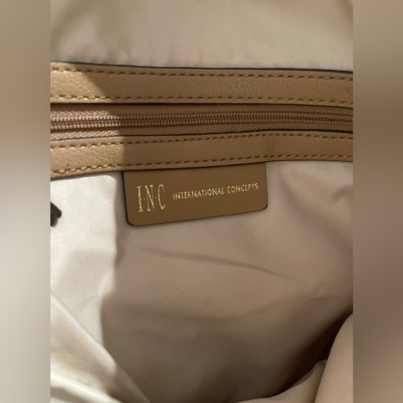 INC International Concepts Camel Trippi Chain Tote - Picture 3 of 13